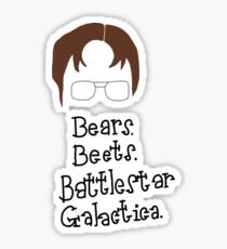 Bears. Beets. Battlestar Galactica. Dwight Schrute the Office Sticker