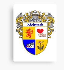 McIntosh Coat of Arms/Family Crest Canvas Print
