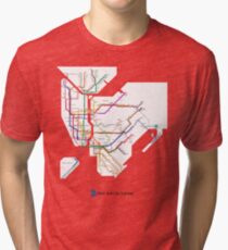 new york subway Tri-blend T-Shirt