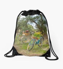 Ladies Vintage Bicycles... Drawstring Bag