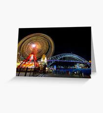 Vivid Fun at Luna Greeting Card