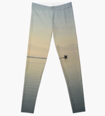 An Early Start, Castiglione del Lago, Lago Trasimeno, Umbria, Italy Leggings
