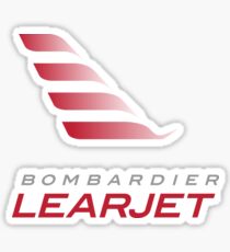 BOMBARDIER LEARJET PLANE Sticker