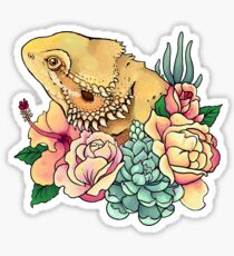Pastellbärtiger Drache Sticker