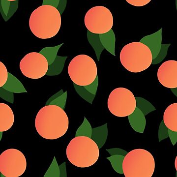 Peaches on black Leggings for Sale by Louisa Powell