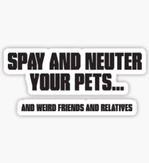 Spay and Neuter Sticker