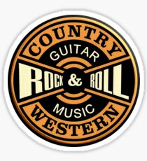 Country Western Rock&roll Sticker