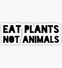 Eat plants Not animals! Sticker