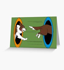 The Tail Chase Greeting Card