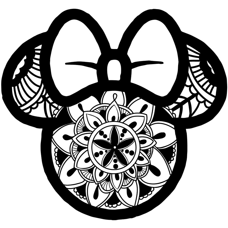 Download Minnie Mouse Mandala By Juicycreations Redbubble