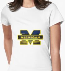 michigan stadium Women's Fitted T-Shirt