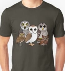 Five Cute Owls by Birdorable Unisex T-Shirt
