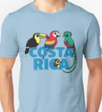 Niedliche Costa Rica-Vögel durch Birdorable Slim Fit T-Shirt