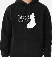 Der Sommer kommt nicht - Finnland (weißer Text) Hoodie
