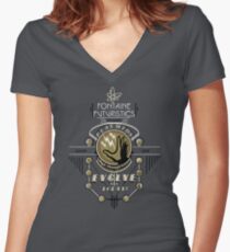 Fontaine Futuristic's Plasmids Ad Women's Fitted V-Neck T-Shirt