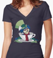 A Nice Cup of Tea Women's Fitted V-Neck T-Shirt