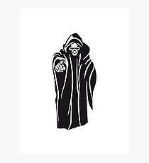 Death hooded evil sunglasses Photographic Print