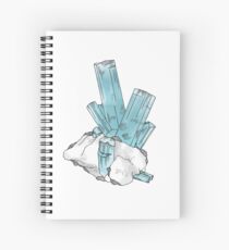 Aquamarine Gemstone Spiral Notebook