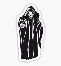 Death hooded evil Sticker