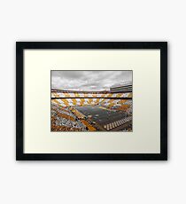 Bleed Orange and White Framed Print
