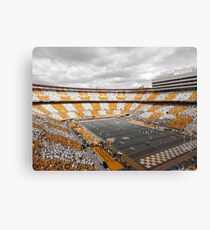Bleed Orange and White Canvas Print
