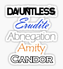 Divergent Factions Sticker