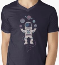 Der Jongleur T-Shirt mit V-Ausschnitt