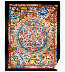 Thangka painting The wheel of life Poster