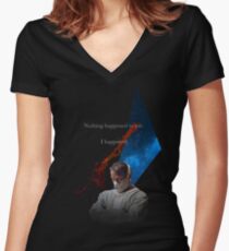 Nothing Happened to me. Women's Fitted V-Neck T-Shirt