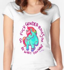 Feminist Pony Women's Fitted Scoop T-Shirt