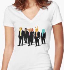 Hotline Miami (Reservoir Dogs) Women's Fitted V-Neck T-Shirt