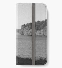 Black and White at the Lake iPhone Wallet/Case/Skin