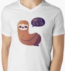 Nap Time, All The Time Men's V-Neck T-Shirt