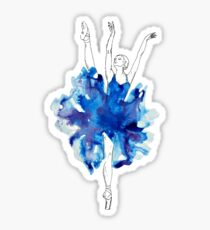Watercolour Ballerina Sticker