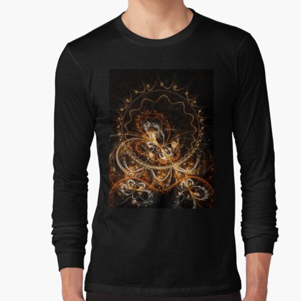 Butterfly - Abstract Fractal Artwork Long Sleeve T-Shirt