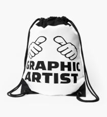Graphic artist Drawstring Bag