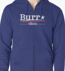 Sudadera con capucha y cremallera ALEXANDER HAMILTON AARON BURR 1800 Burr Election of 1800