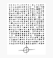 Der Zodiac Killer Cypher Fotodruck