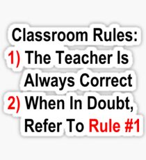 Classroom Rules Sticker