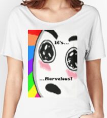 ...Marvelous... Amazed face Rainbow Women's Relaxed Fit T-Shirt