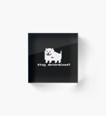 Undertale - Stay Determined! Acrylic Block
