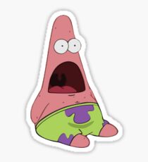 Surprised Patrick Star Sticker