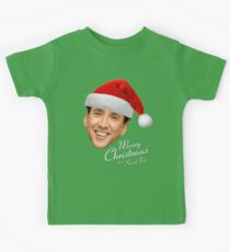 Frohe Weihnachten von St Nic-Olas Cage Kinder T-Shirt