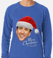 Frohe Weihnachten von St Nic-Olas Cage Leichter Pullover