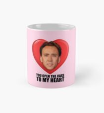 Taza clásica Nicolas Cage - Abres la jaula a mi corazón