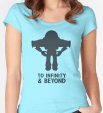 Buzz Lightyear: To Infinity & Beyond - Black Women's Fitted Scoop T-Shirt