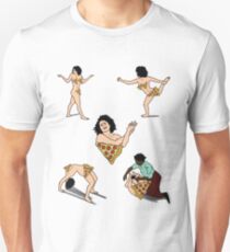 Art Model Pizza Censorship (Green) Unisex T-Shirt