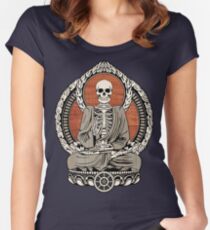 Skeleton Buddha Women's Fitted Scoop T-Shirt