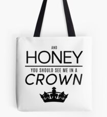 Moriarty 'Crown' Quote - Black Tote Bag