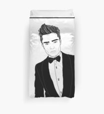 Chuck Bass - Black and White Duvet Cover